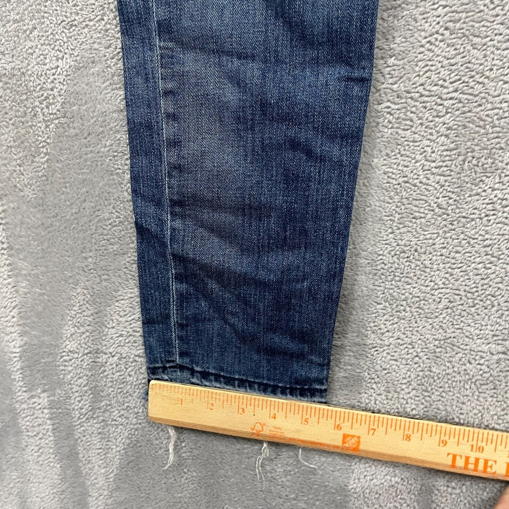 Rag & Bone Skinny Raw Hem Jeans in Amelie 29 Low Rise Western Blue Denim Y2K - Picture 8 of 12